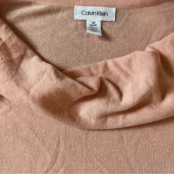 Calvin Klein Pink Cowl Neck Sweater Women’s S Small - Picture 3 of 7